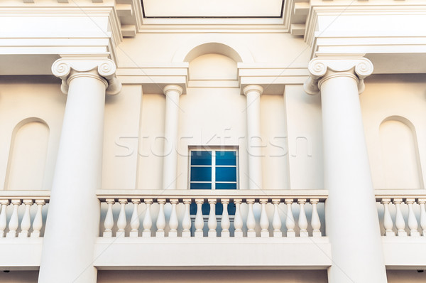 Detail of building with balcony and window. Stock photo © kyolshin