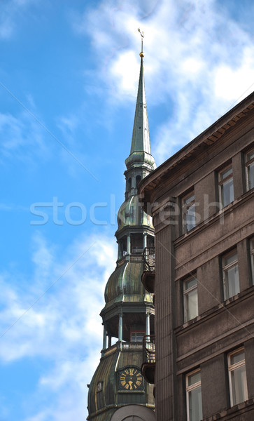 view of steeple of sacred Peter church Stock photo © kyolshin