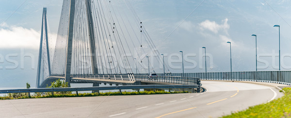 Voiture pont route Norvège Europe panorama [[stock_photo]] © kyolshin