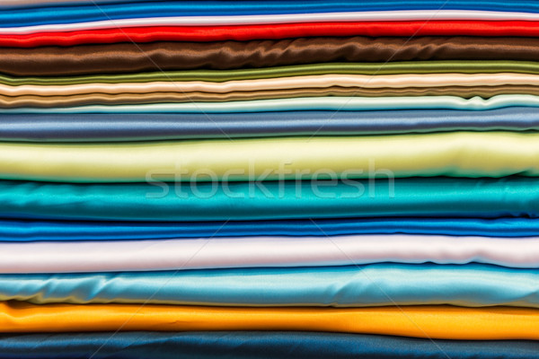 шелковые ткань различный цветы Сток-фото © kyolshin