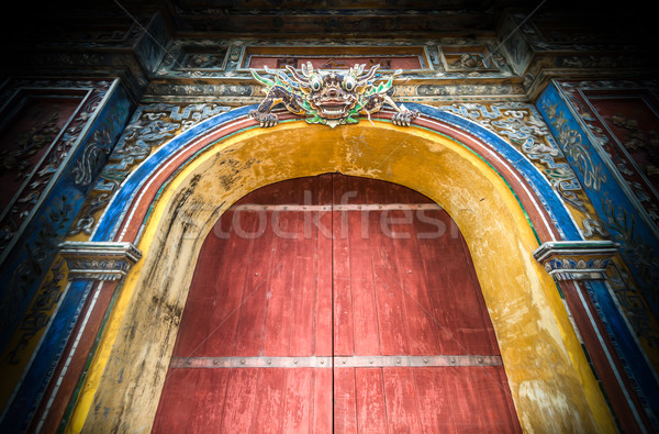 Gesloten citadel stad Vietnam asia mooie Stockfoto © kyolshin