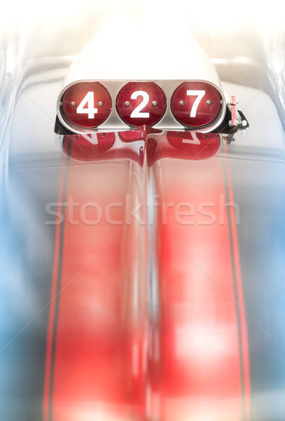 Fúvó klasszikus autó gép elmosódott mozog Stock fotó © kyolshin