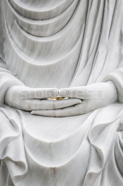 Buddha statue with hands as main subject. Stock photo © kyolshin