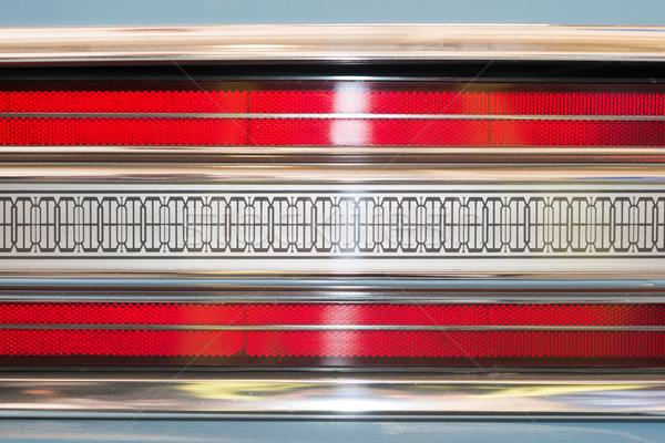 Rear light of car with symmetrical pattern. Stock photo © kyolshin