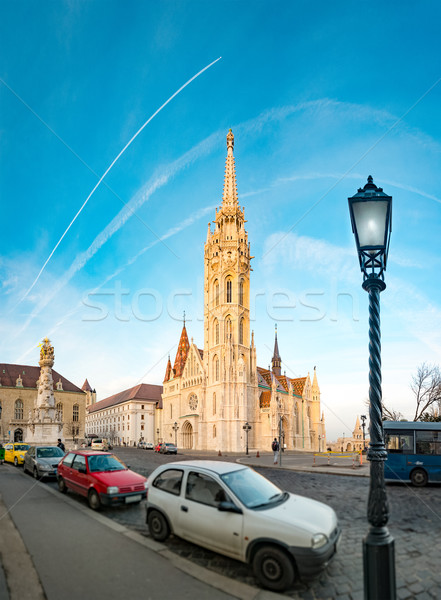 Buda temple church of Matthias. Budapest Castle District. Stock photo © kyolshin