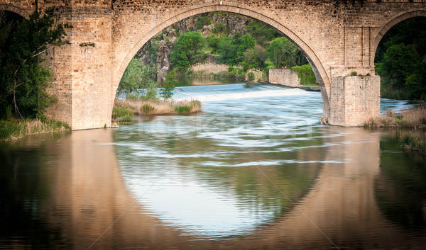 Bridge reflects in river of Toledo, Spain, Europe. Stock photo © kyolshin