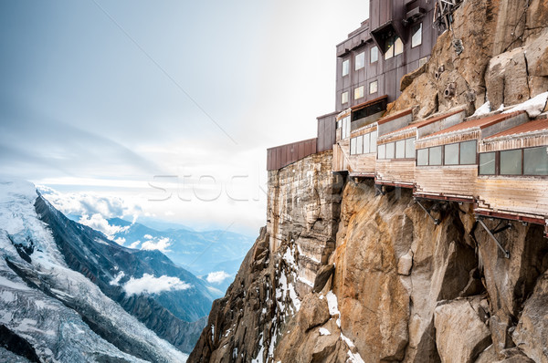 View of the Alps from Aiguille du Midi mountain. Stock photo © kyolshin