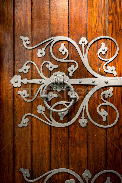 Church door details in Trondheim, Norway Stock photo © kyolshin