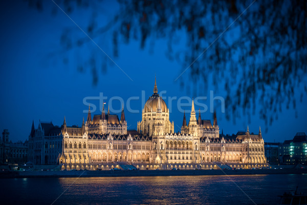 Parliament building in Budapest, Hungary, Europe. Stock photo © kyolshin