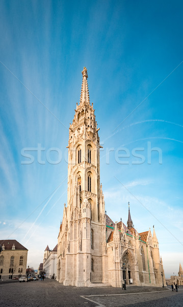 Buda temple church of Matthias. Budapest Castle District. Stock photo © kyolshin