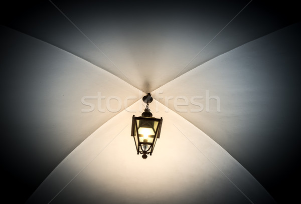 Stock photo: Old lantern in Krakow, Poland.