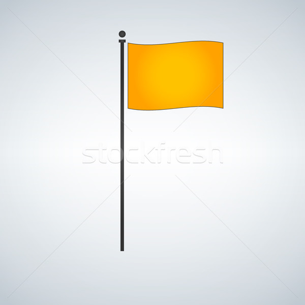 Vector Flag Icon, illustration isolated on modern background. Stock photo © kyryloff