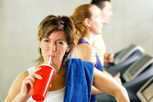Refreshment after the treadmill Stock photo © Kzenon