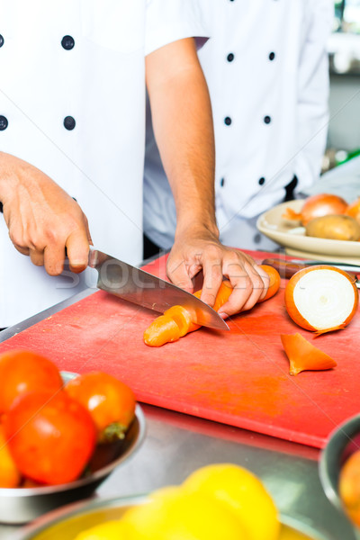 Stockfoto: Chef · restaurant · keuken · koken · asian · indonesisch