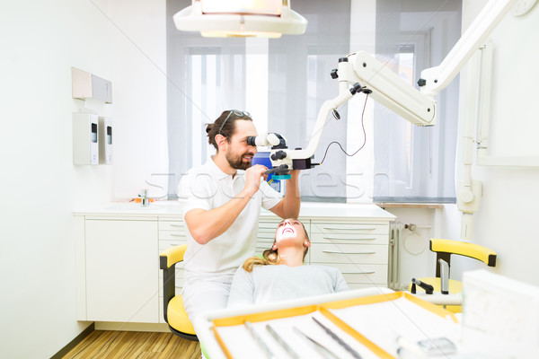 стерильный стоматолога инструменты практика женщину служба Сток-фото © Kzenon