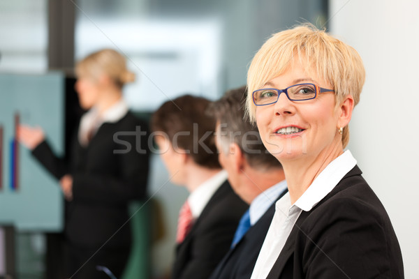 Stock photo: Business - presentation within a team