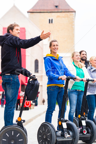 Gezi turist grup şehir tur Stok fotoğraf © Kzenon