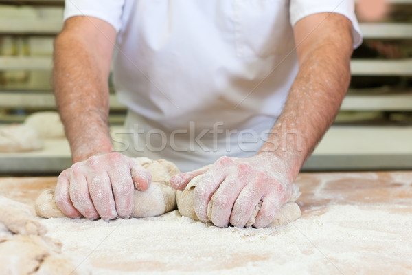 Male baker baking bread Stock photo © Kzenon