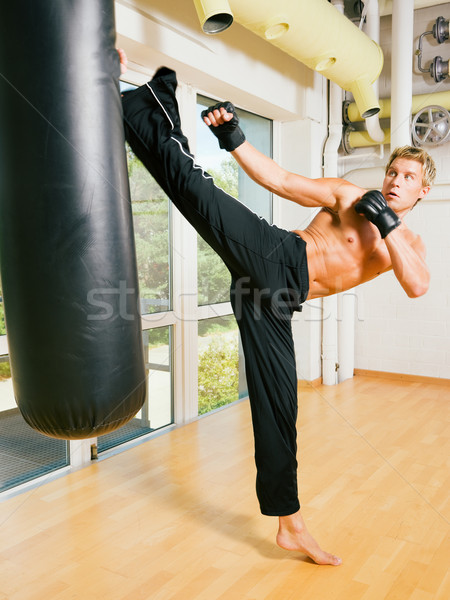Martial Arts Kick Stock photo © Kzenon