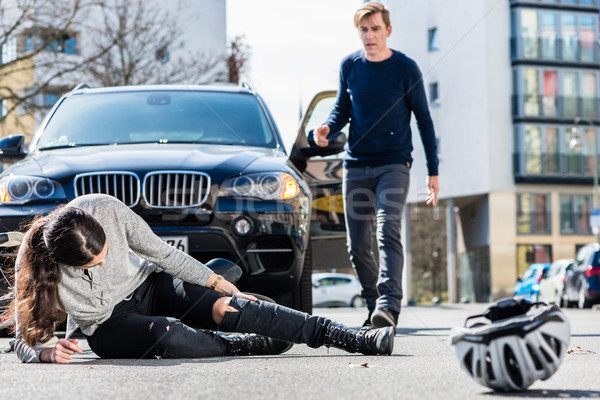 Stockfoto: Ernstig · verwondingen · verkeer · ongeval