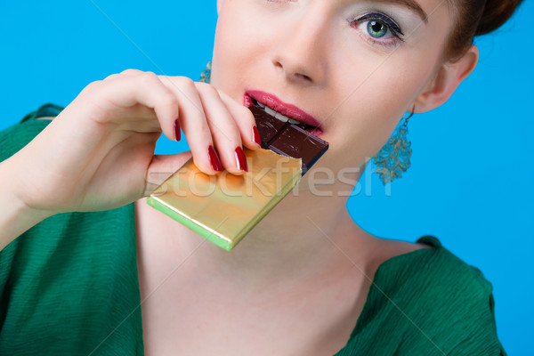 Girl with sweet goodies and candy Stock photo © Kzenon