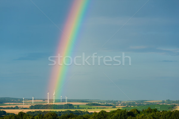 Rainbow and windmills  Stock photo © Kzenon