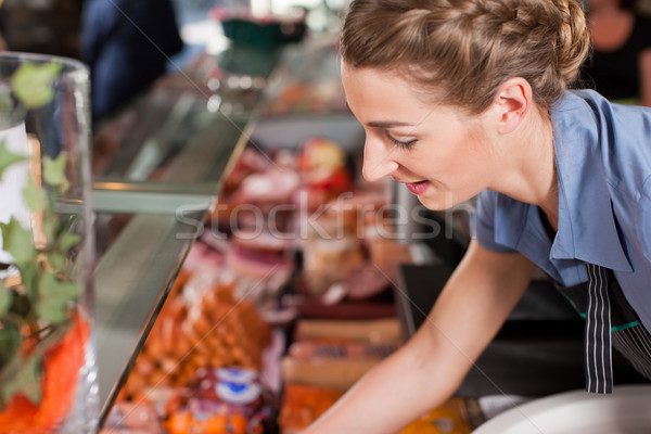 Butcher Selling Food at Butchery Stock photo © Kzenon