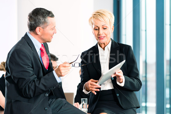 Foto stock: Negocios · reunión · oficina · altos · dos