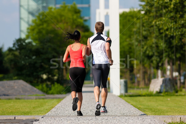 Urban sports - fitness in the city Stock photo © Kzenon