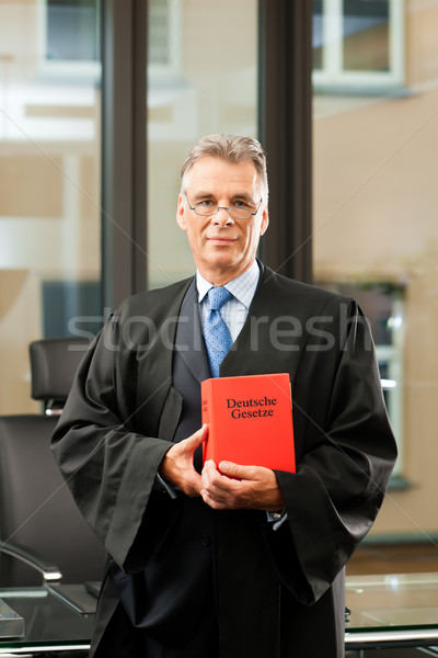 Lawyer with civil law code Stock photo © Kzenon