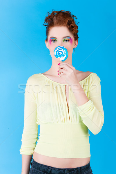 Girl with a lollypop Stock photo © Kzenon