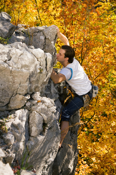 Rock Climbing Stock photo © Kzenon