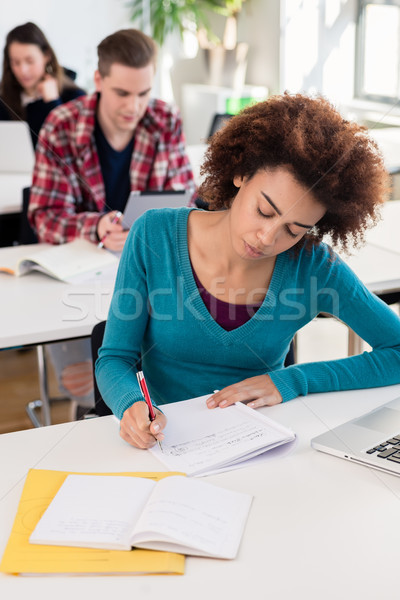 Portrait of an African American millennial student smiling with confidence Stock photo © Kzenon