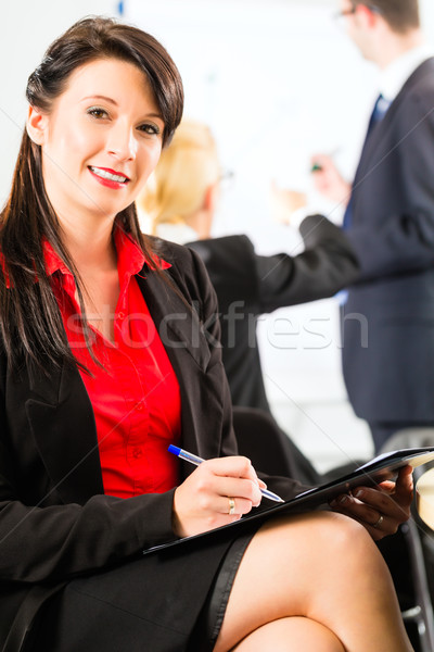 Business - businesspeople have team meeting Stock photo © Kzenon