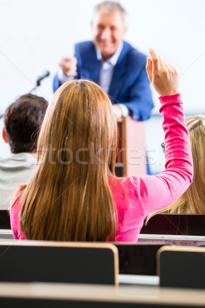 College professor giving lecture for students Stock photo © Kzenon