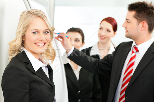 Business Team with leader in office Stock photo © Kzenon