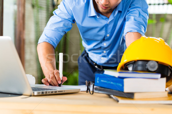 Architect working at home Stock photo © Kzenon