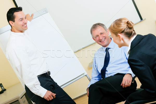 Business presentation in meeting Stock photo © Kzenon