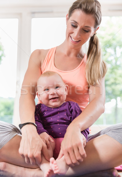 Mum and her baby child in pregnancy recovery course  Stock photo © Kzenon