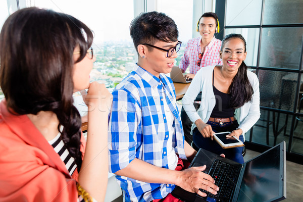 College students in workgroup learning Stock photo © Kzenon