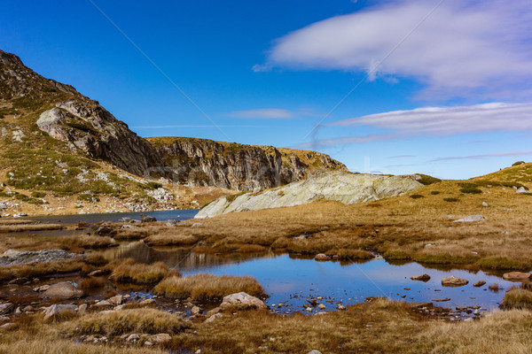 One of the seven lakes in the Rila mountains Stock photo © Kzenon