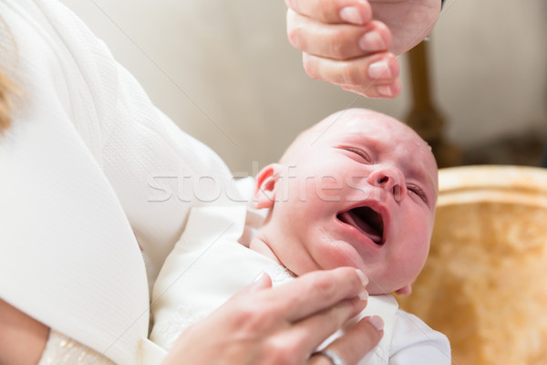 Baba sír keresztelő pap szent víz Stock fotó © Kzenon