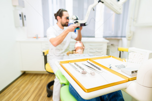 Estéril dentista herramientas práctica mujer oficina Foto stock © Kzenon