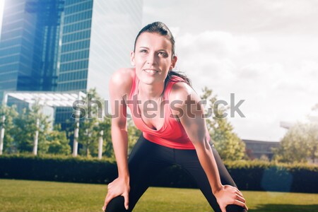 Urban sports - fitness in the city Stock photo © Kzenon