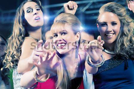красивой женщины танцы дискотека клуба улыбка Сток-фото © Kzenon