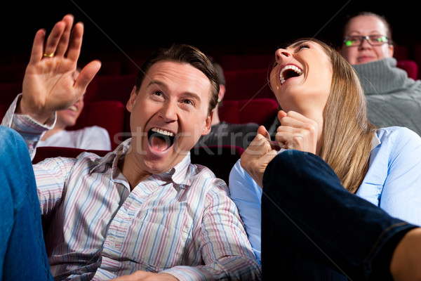Stock photo: Couple and other people in cinema