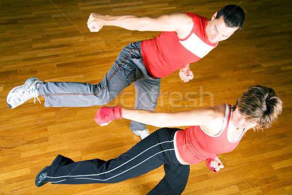 Martial Arts Sparring Stock photo © Kzenon