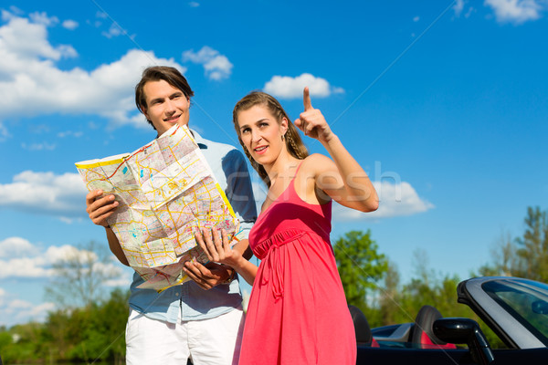 Cabriolet été jour voyage jeunes [[stock_photo]] © Kzenon