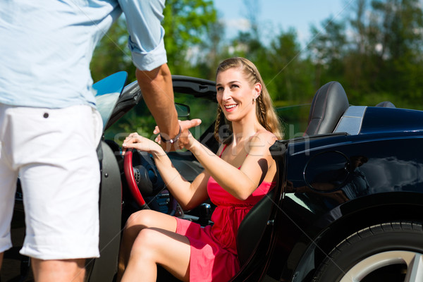 Cabriolet été jour voyage jeunes [[stock_photo]] © Kzenon