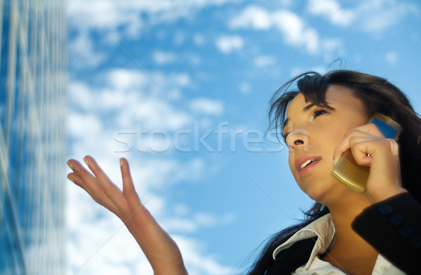 Phoning 2 Stock photo © Kzenon